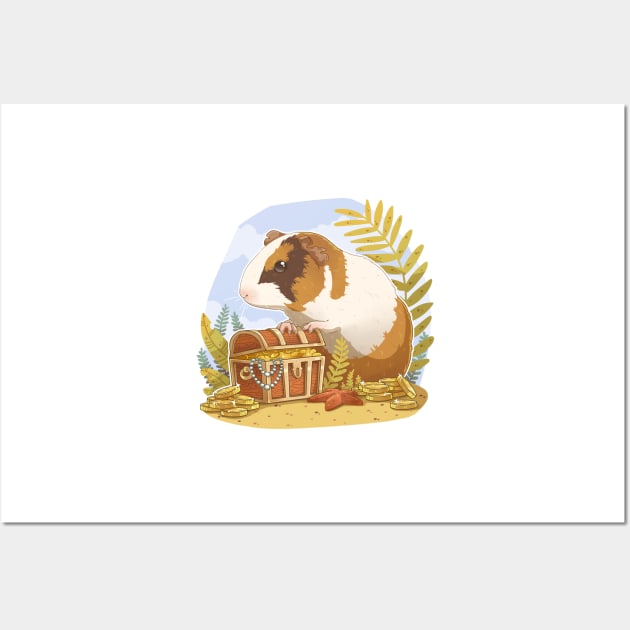 Guinea pig Wall Art by NatureDrawing